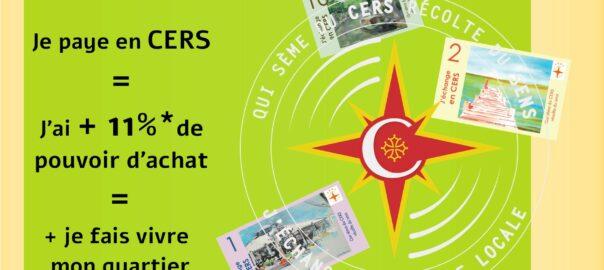 L'action Y a d'la monnaie dans mon quartier ! pour + 11% de pouvoir d'achat en CERS